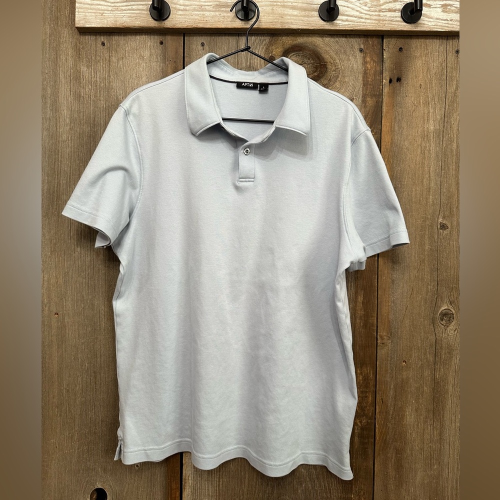 Apt. 9 Polo Shirt in Light Baby Blue Size Large Men’s